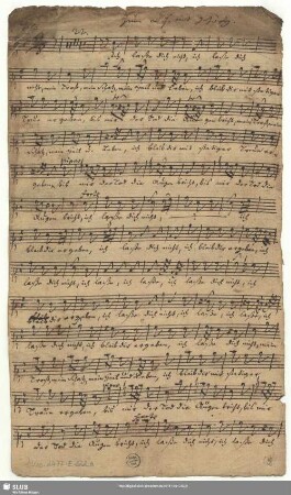 [Cantus coro und solo, unvollst.]