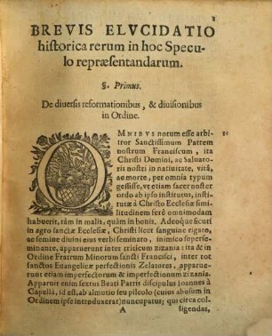 Specvlum Apologeticvm Fratrvm Minorvm Ordinis S. Franscisci : Oppositvm Annalibvs Capvcinorcm R. P. Zachariae Boverii