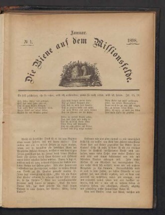 N° 1. Januar. 1898