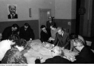 Kommunalwahl, Stimmenauszählung, 22. März 1970