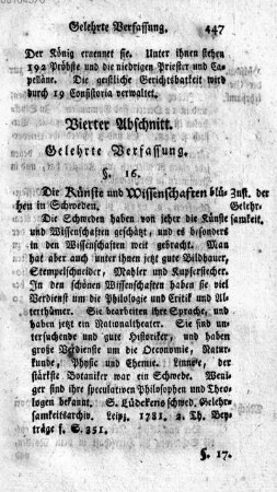 Vierter Abschnitt. Gelehrte Verfassung