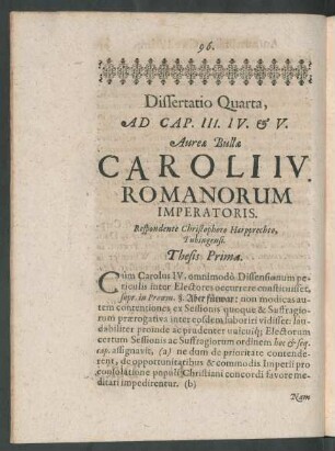 Dissertatio Quarta
