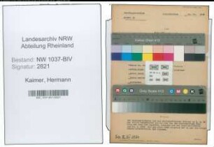 Entnazifizierung Hermann Kaimer , geb. 20.04.1879 (Gastwirt)