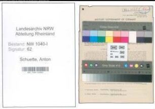 Entnazifizierung Anton Schuette , geb. 30.12.1899 (Bezirksmeister)
