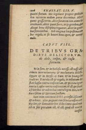 Caput VIII. De Tribus Gradibus Delictorum, de dolo, culpa, et casu fortuito.