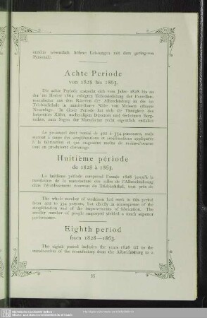 Achte Periode von 1828 bis 1863
