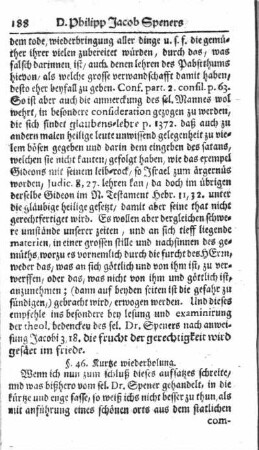 §. 46. Kurtze wiederholung