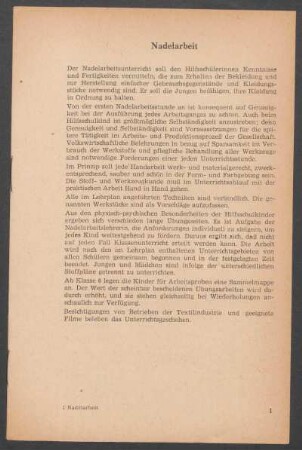 Nadelarbeit