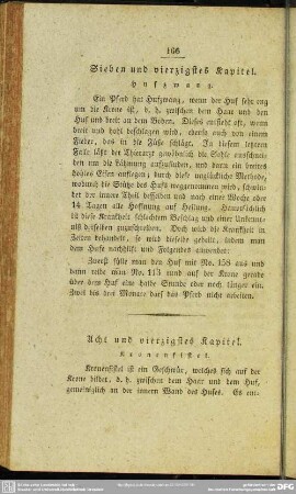 Sieben und vierzigstes Kapitel. Hufzwang