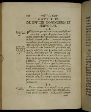 Caput IV. De Officiis Dominorum Et Servorum.