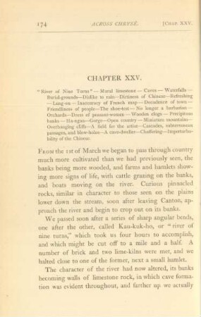 Chapter XXV. "River of Nine Turns" ...