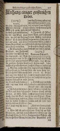 Anhang einiger geistreichen Lieder.