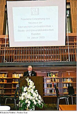 Begrüßung durch Prof. Jürgen Hering, Generaldirektor der SLUB