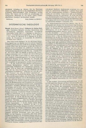 845-848 [Rezension] Plädoyers in Sachen Religion
