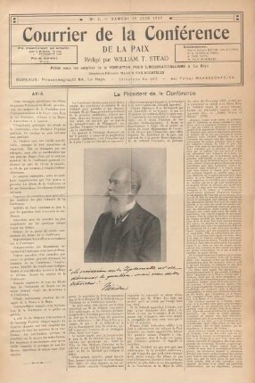 No. 1. Samedi 15 Juin 1907