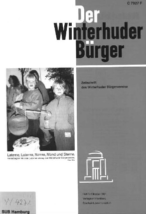 Heft V / Oktober 1991 : Zeitschrift des Winterhuder Bürgervereins