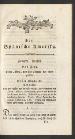 Das Spanische Amerika