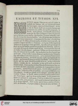 XVI: L'Aurore et Tithon