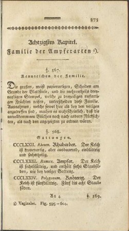 Achtzigstes Kapitel. Familie der Ampferarten.