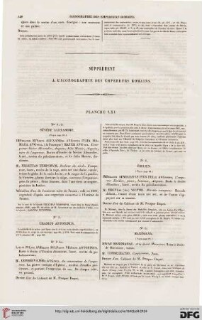 Supplément des empereurs romains