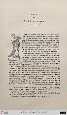 3. Pér. 3.1890: Courrier de l'art antique, 6