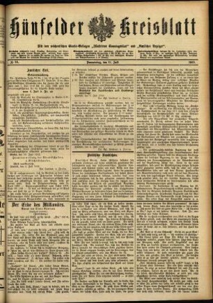 Ausgabe vom Donnerstag, den 11. Juli 1912.
