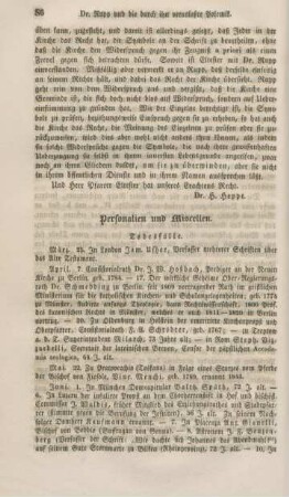 86-96 Personalien und Miscellen
