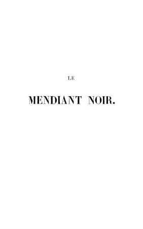 Le Mendiant Noir