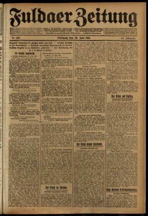 Ausgabe vom Mittwoch, den 28. Juni 1916.