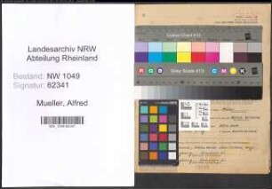 Entnazifizierung Alfred Mueller , geb. 01.04.1905 (Kaufmaennischer Angestellter)