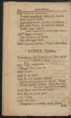 Scena Ultima = Letzter Auftritt