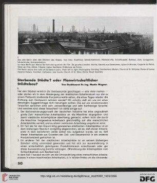 6: Sterbende Städte? oder Planwirtschaftlicher Städtebau?