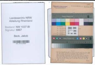 Entnazifizierung Jakob Beck , geb. 15.02.1911 ()