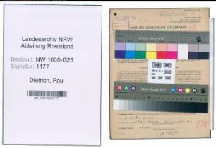 Entnazifizierung Paul Dietrich , geb. 27.03.1896 (Kaufmann)