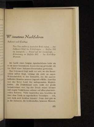 Winnetous Nachfahren Indianer und Cowboys