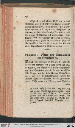 Charakter, Sitten und Aberglauben der Negersklaven