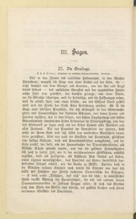 III. Sagen