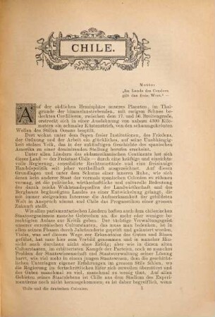 Chile und die deutschen Colonien
