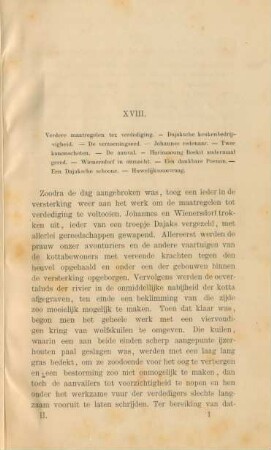 XVIII. Verdere maatregelen ter verdediging. - ...