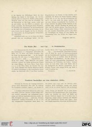 5.1902: Die Städte Mal ... und Cap ... in Ostdalmatien