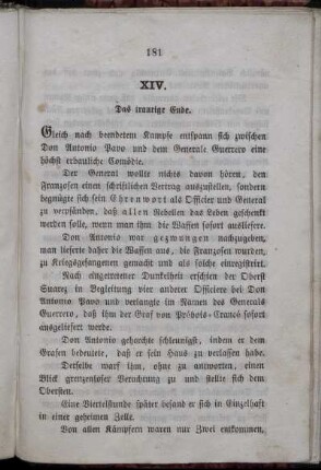 XIV. Das traurige Ende