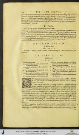 Titulus VII. De Servili cognatione.