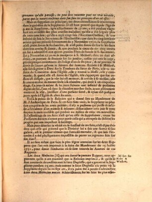 Requeste présentée au parlement par Anne Le Franc, appellante comme d'abus du mandement de M. l'Archevêque de Paris, en date du 15 juillet 1731, et répondue le 3. septembre suivant