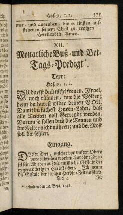 375, Du darfft dich nicht freuen, Israel, noch ...
