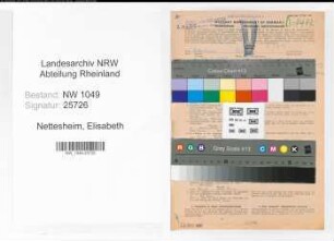 Entnazifizierung Elisabeth Nettesheim , geb. 17.05.1898 (Lehrerin)