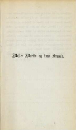 Mester Martin og hans Svende