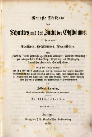 Bibliothek für Landwirthschaft und Gartenbau, II