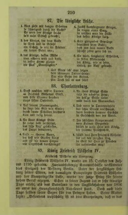 89. König Friedrich Wilhelm IV.