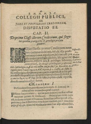 Disputatio III. Respondente Nicolao Muhtt