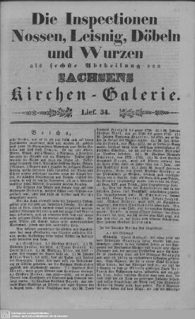Beicha, Herzogswalde : 34. Lieferung
